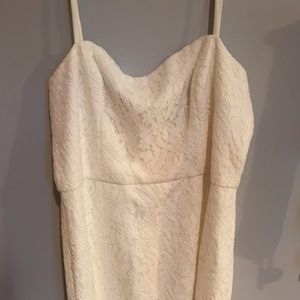 French Connection White Lace Dress